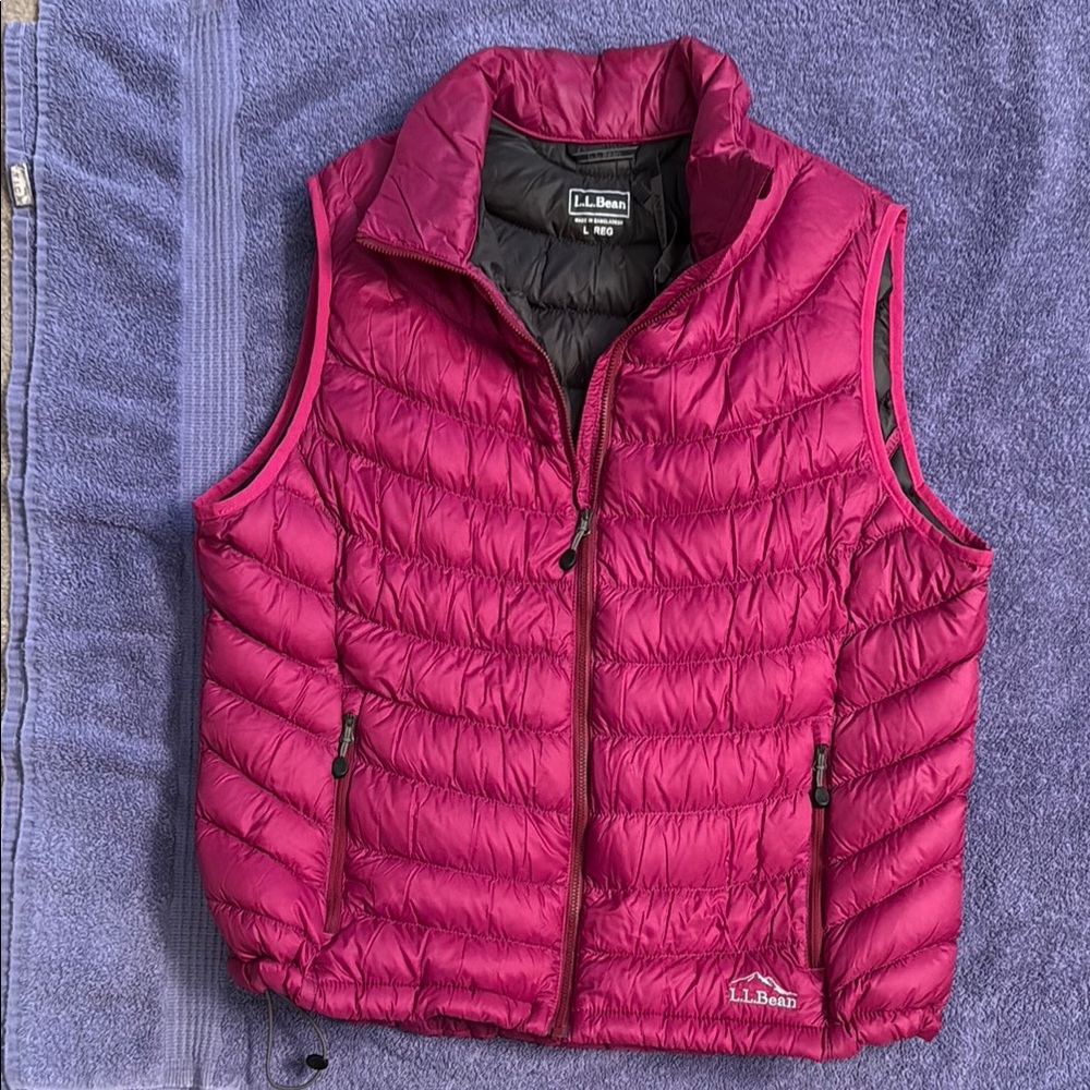 L.L. Bean Pink Puffer Vest